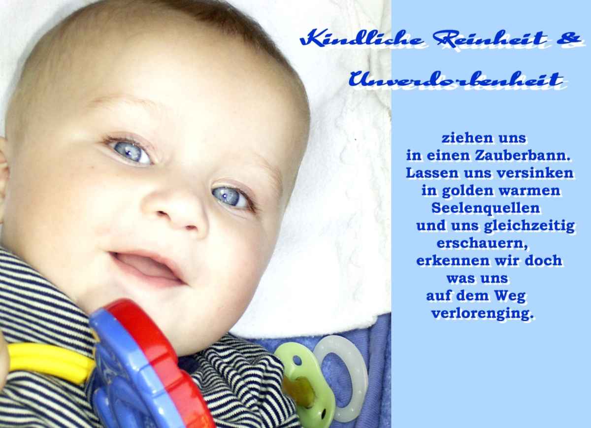 Kindliche Reinheit und Unverdorbenheit