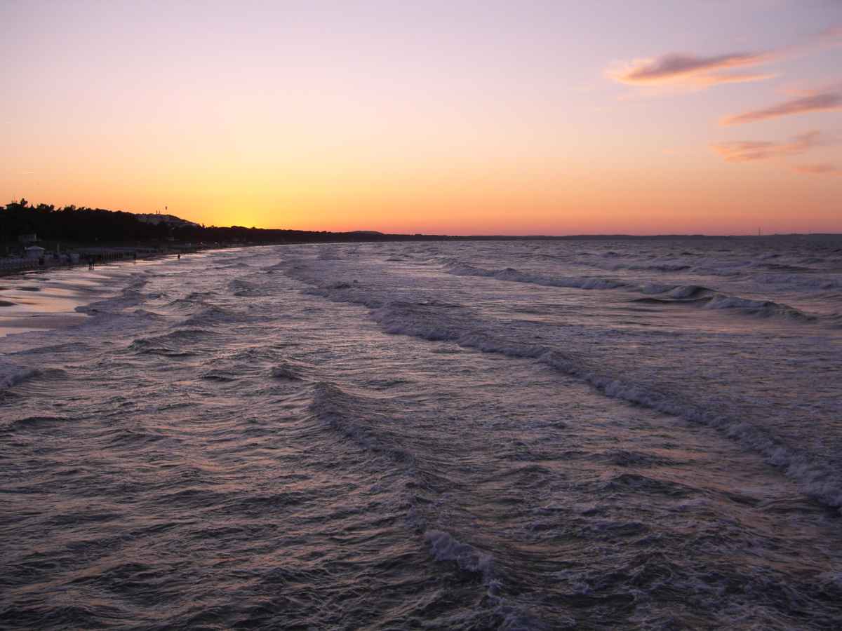 Sonnenuntergang in Binz