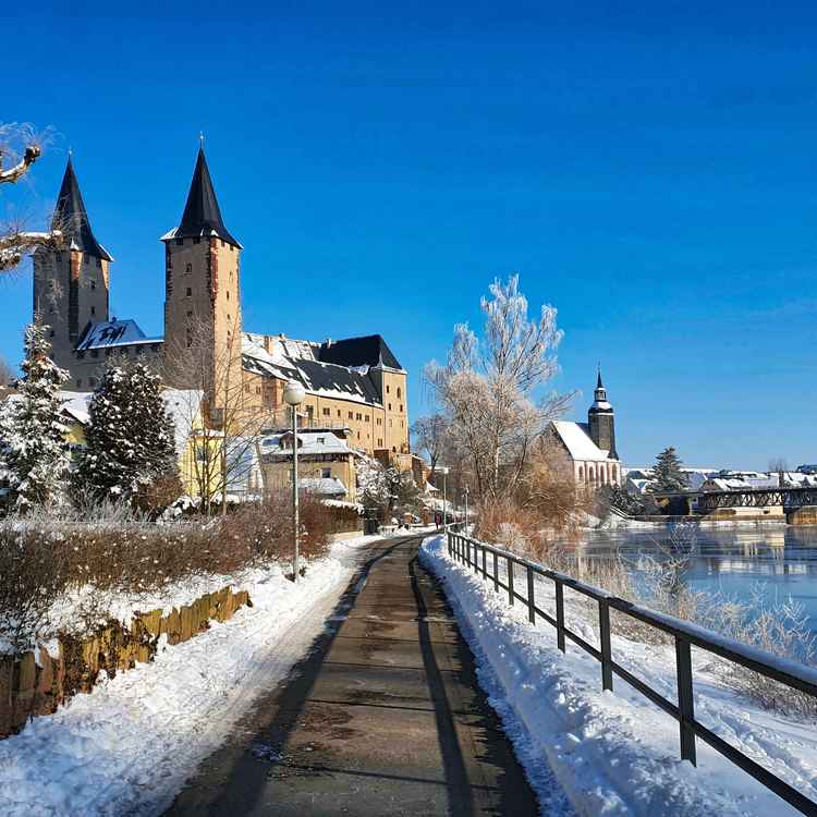 Winteridylle am Rochlitzer Schloss