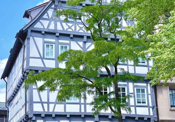 Fachwerk grau-weiss