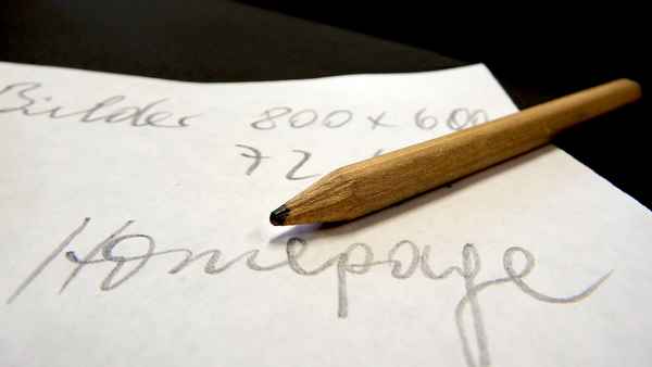 Der gute alte Bleistift