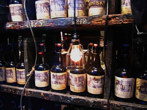 Whisky-Deko in Manhattan