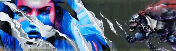 Graffity an Baustelle der EZB .......