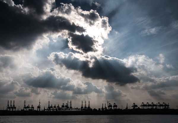 Stimmung am Hamburger Hafen