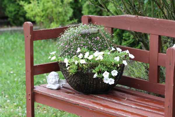 Romantische Gartendeko