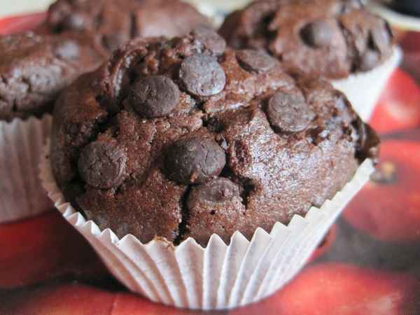 ein Geburtstags Schoko-Muffin