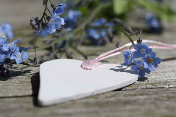 Herz mit Blüten
