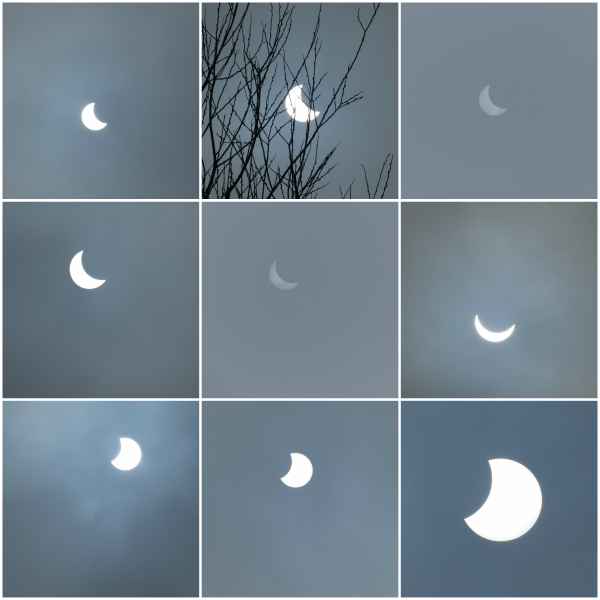Sonnenfinsternis Collage