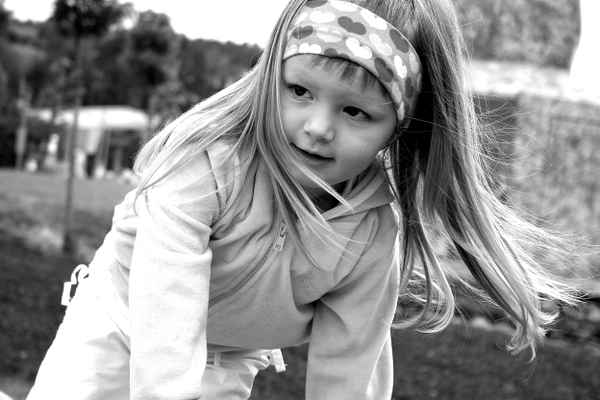 Girl in Aktion