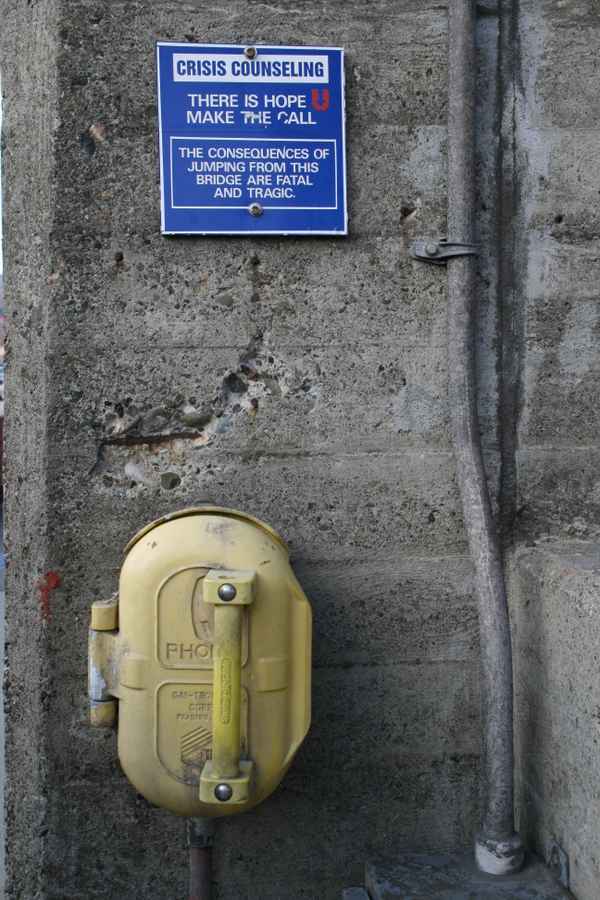 Notfalltelefon auf Golden Gate Bridge / Foto: Alexander Hauk