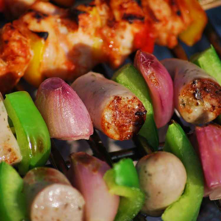 Grillgut auf Grill