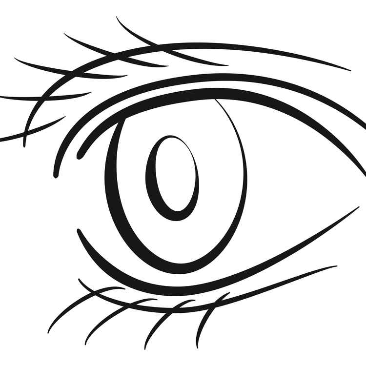 Skizze menschliches Auge