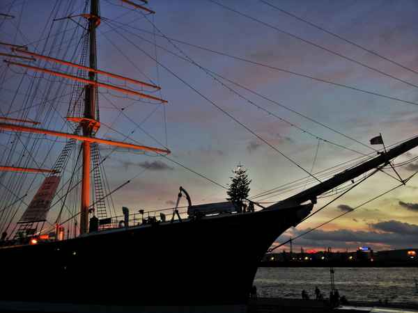 Weihnachten am Hamburger Hafen, Rickmer Rickmers
