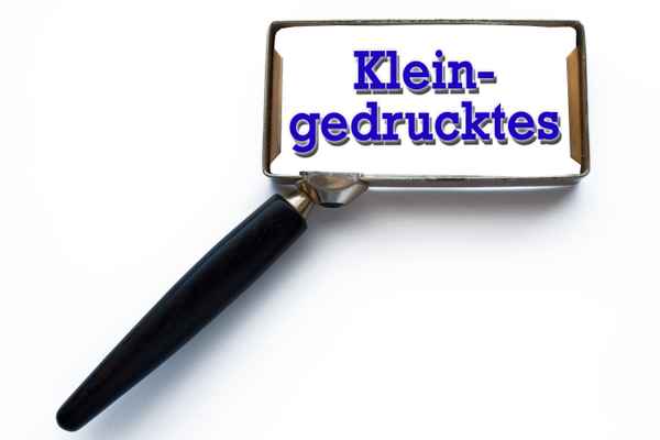 Kleingedrucktes
