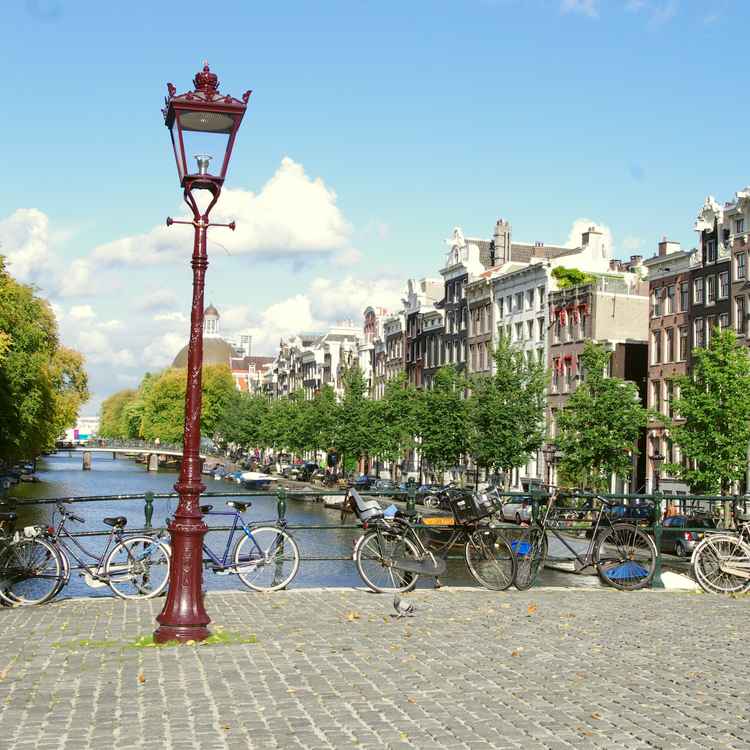 Amsterdam, Brücke an der Singel-Gracht