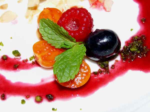 Kunstvolles Dessert