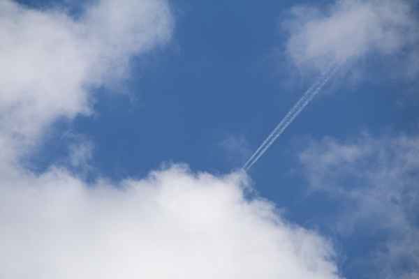Flug in die Wolken...