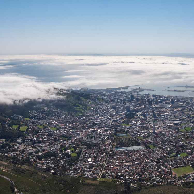 Blick auf Kapstadt vom Tafelberg