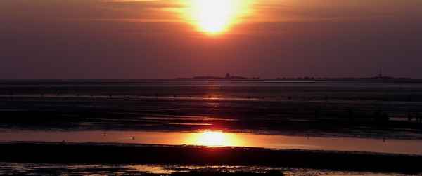 Sonnenuntergang über Neuwerk 08.2009