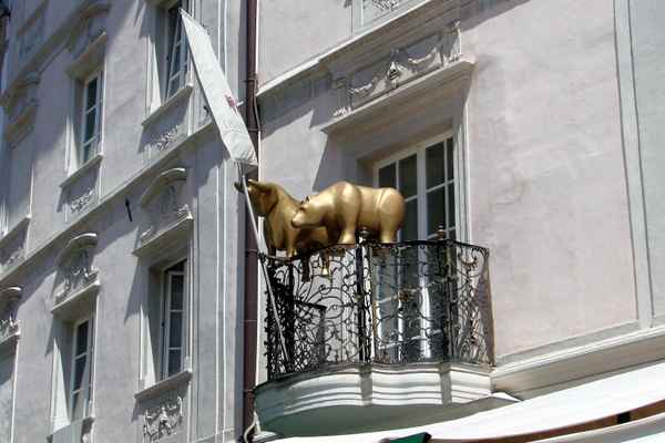 goldene Börsensymbole