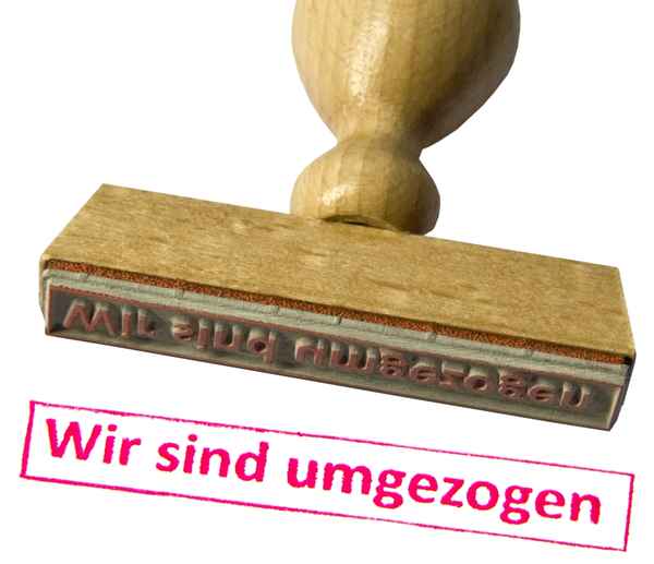 Stempel - Wir sind umgezogen