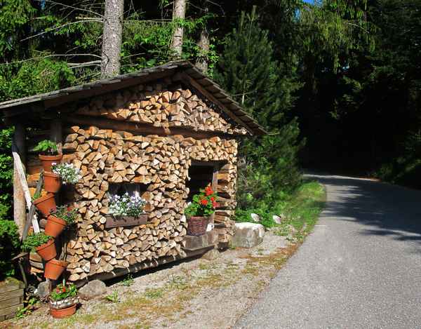 Origineller Holzvorrat