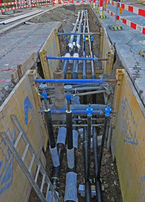 Blick unter den Strassenbelag