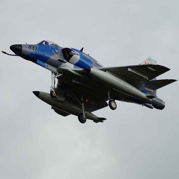 Skyhawk im Endanflug