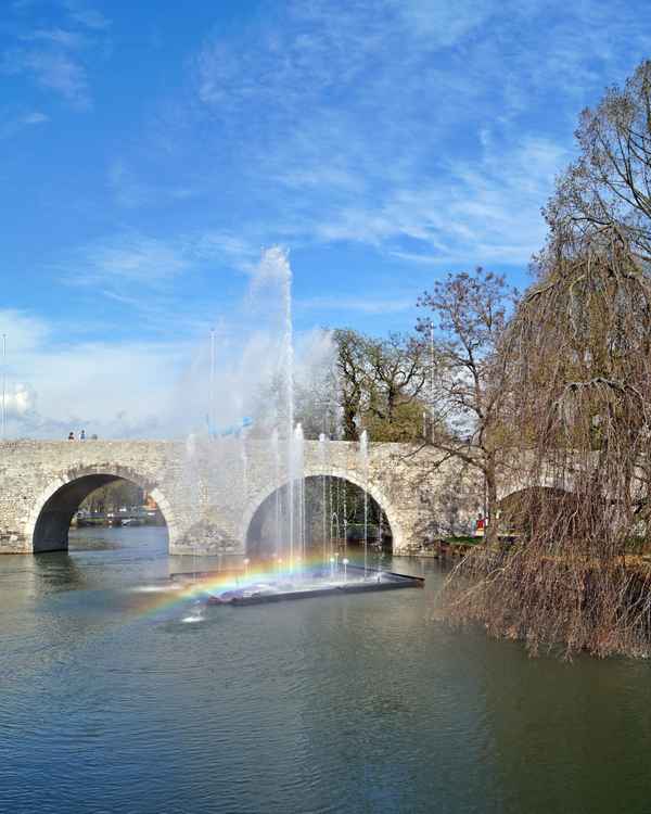 Wasserspiele - Wasserorgel auf der Lahn, Wetzlar