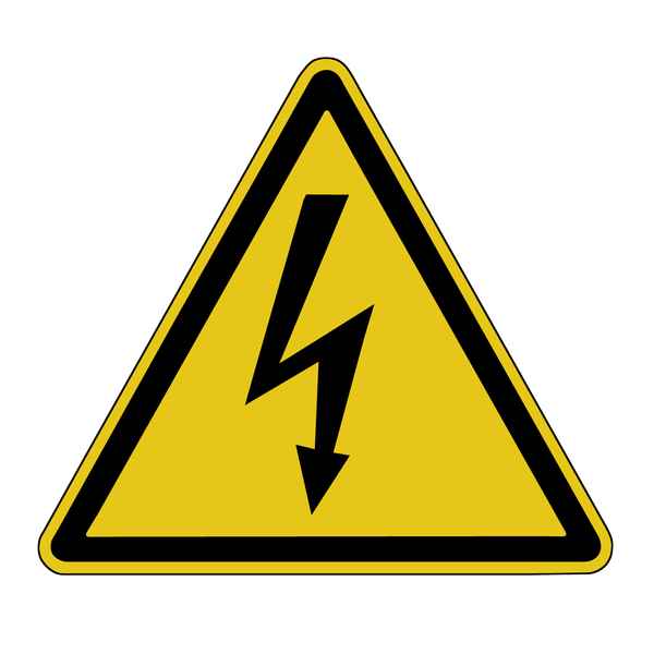 Warnschild: Hochspannung!