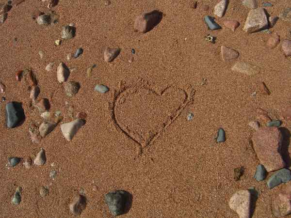 Das Herz auf dem Sand