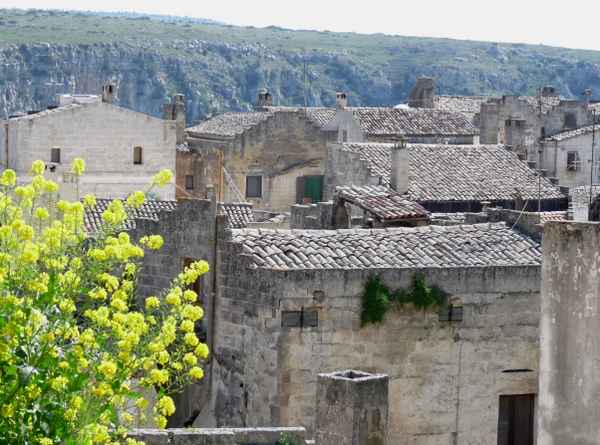 Frühling in der Höhlenstadt Matera (Italien)
