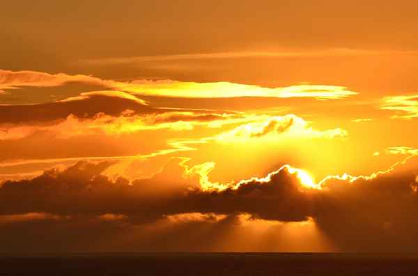 Abendgold über dem Atlantik