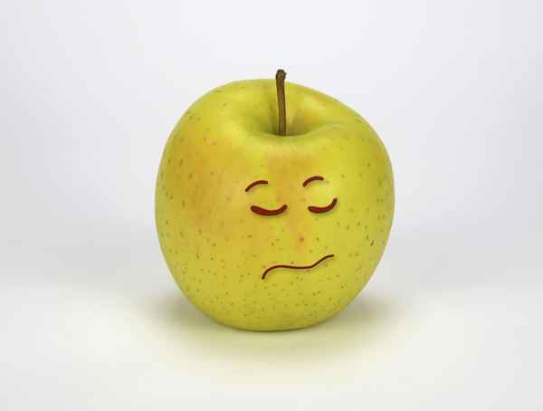Apfel-Smiley „Beleidigt“