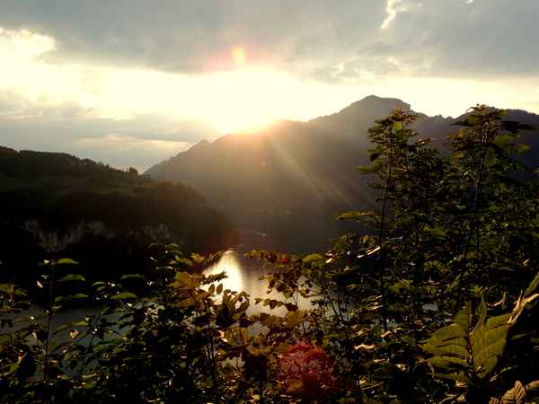 Sonnenuntergang über dem Vierwaldstättersee 2
