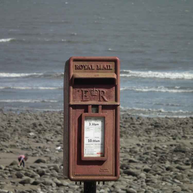 Briefkasten am Strand von Wiseman‘s Bridge