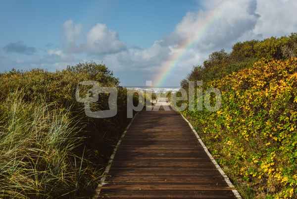 Regenbogen am Strand