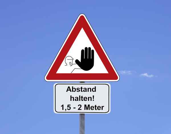 Abstand halten!