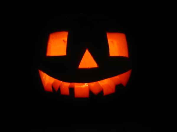 Leuchtgesicht Kürbis