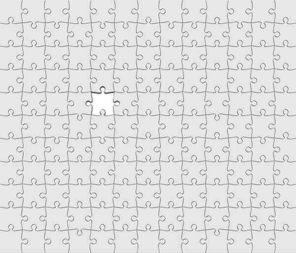 leeres Puzzle 1