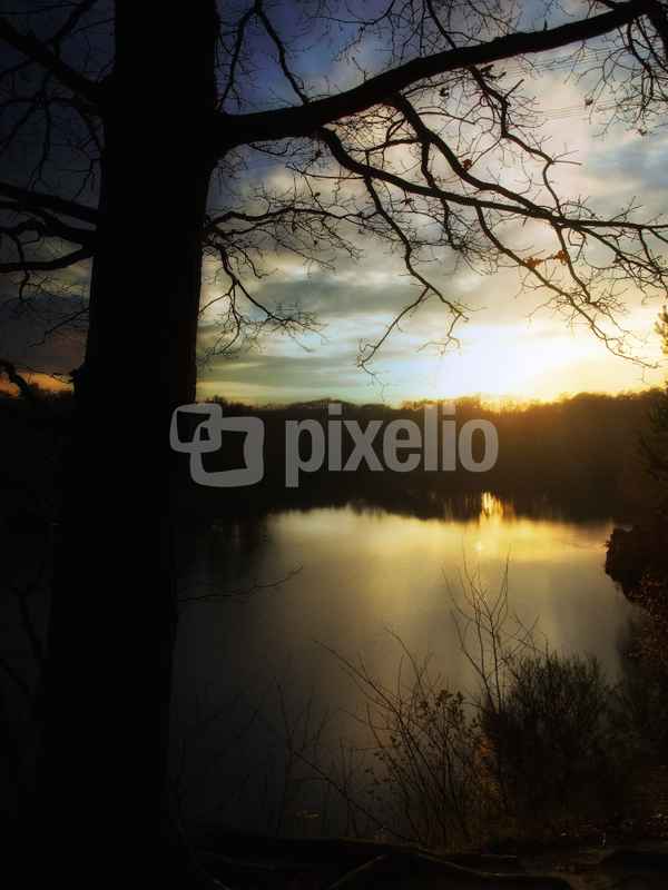 Grüner See - Sonnenuntergang Nr. 2