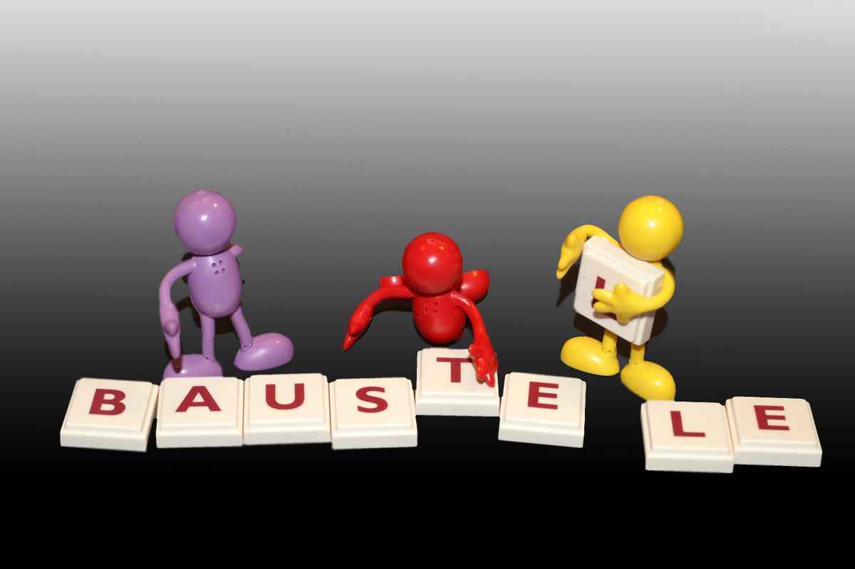 Plastikmännchen BAUSTELLE