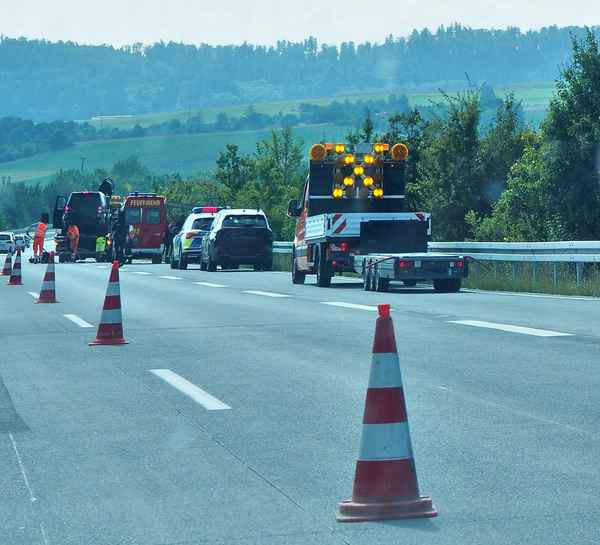 Verkehrsunfall auf Autobahn