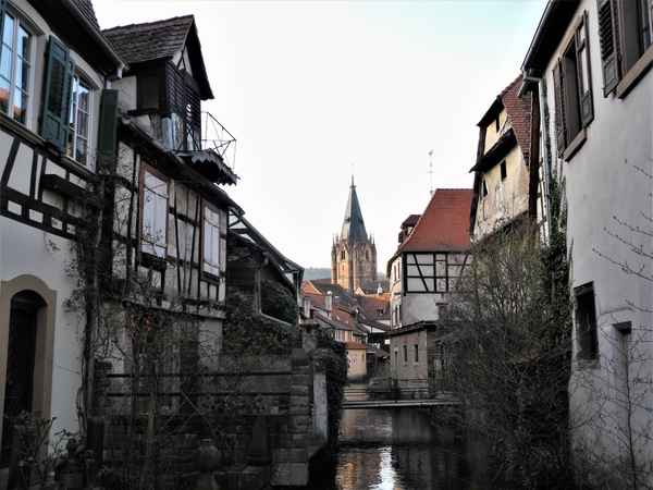 Malerischer Winkel in Wissembourg/Elsaß - Querformat