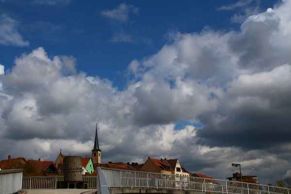 Wolken über Bad Neustadt