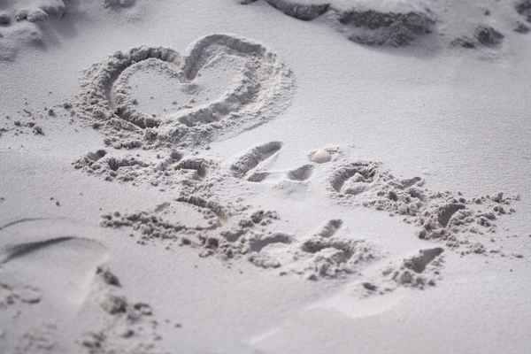 Worte in den Sand geschrieben...