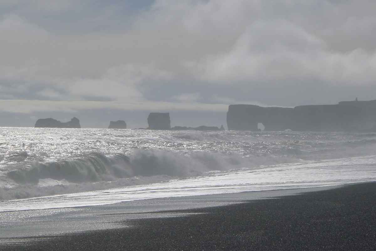 Atlantische Brandung in Island