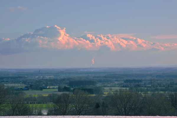 Wolkengebirge überm Münsterland