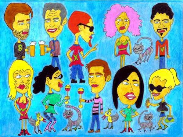 "MENSCHEN,KATZEN,VÖGEL"