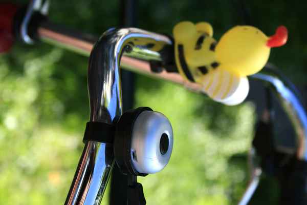 Fahrrad Detail Lenker mit Biene